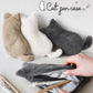 Kawaii Plush cat shaped pen bag with soft touch cute lightweight large capacity stationery storage pen bag multi-purpose storage