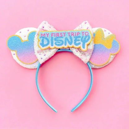 Disney Halloween Ear Headbands For Adults Kids Cosplay Bat Skeleton Maleficent Hairband Girls Ghost Women Party Hair Accessories