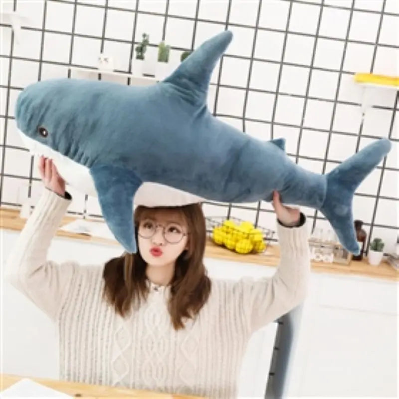 Shark Soft Stuffed Toys Sea Animal Accompany Pillow Plushies Animal Doll For Children Boys Gifts Birthday Party Decor