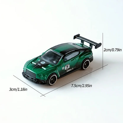 1:64 scale toy car, boys' metal die-cast car, collectible mini GT car model, Christmas and Halloween gift 2.95*1.18*0.79 inches