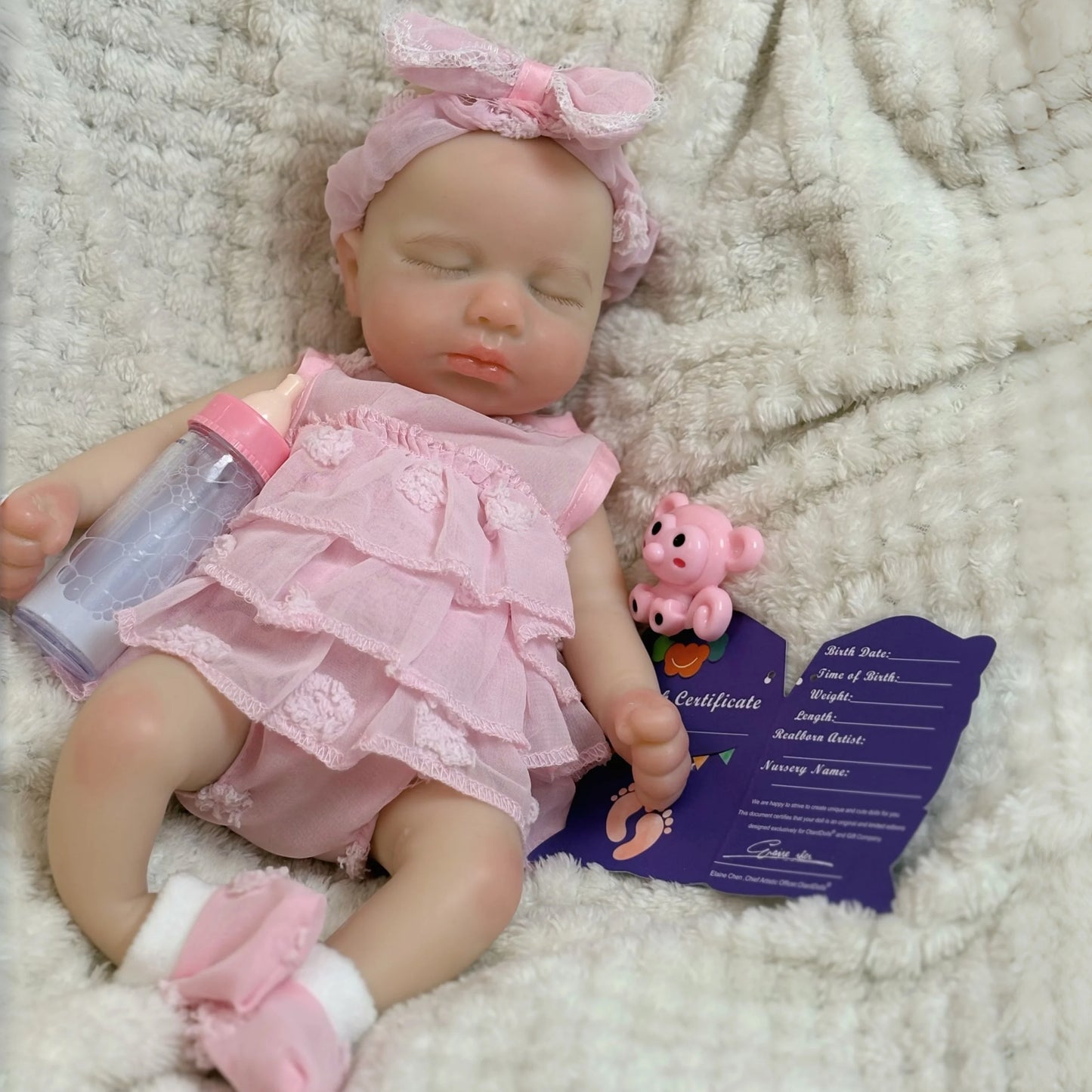 33cm Can Open Mouth Painted Solid Silicone LouLou Bebe Reborn Girl and Boy Washable Newborn Baby Dolls For Kid's Gift