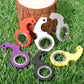 Creative Luminous Keychain Spinner Stress Toy Keychain Metal Toy Kid Fingertip Spinning Keyring  Relieve Anxiety Party Gift