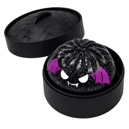 Glitter Halloween Ghost Dumplings Squishy Soft Slow Rebound Resilience Decompression with Steamer Stuffed Shark Bun Gift