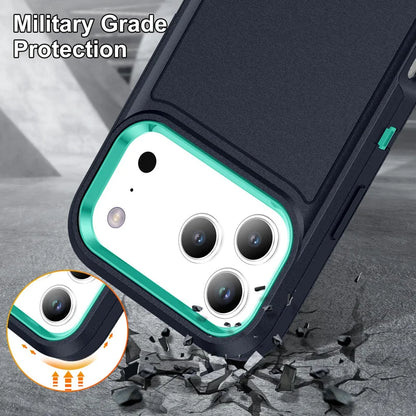3 in 1 Heavy Armor Defend Phone Case For iPhone 18 17 Air 16 15 14 Plus 13 12 Pro Max  Hard Plastic Frame TPU Back Cover