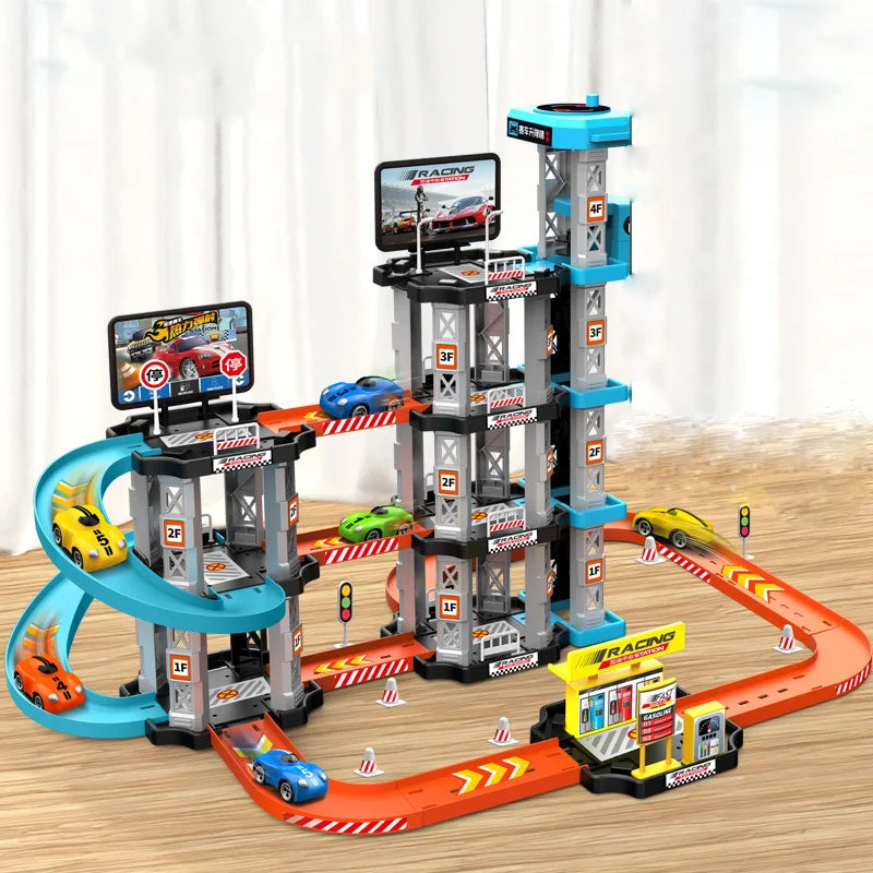 Race Track Car Ramp Toy Educational Games Racing Gliding Rail Puzzle Set For Kids Boy 2 3 4 5 Years Birthday Gifts Children Toys