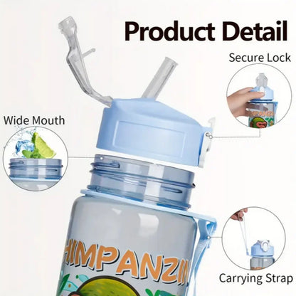 750ML Italian Brainrot Water Bottle Outdoor Drinking Cartoon Sports Cups Tung Tung Tung Sahur Tralalero Tralala Christmas Gifts