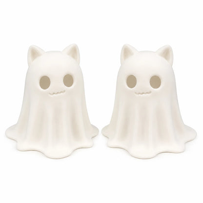 Cute Middle Finger Ghost Statue, Small Halloween Decor for Home, Centerpiece for Coffee Table, Adorable Horror Figure