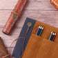 1PC Creative Treasure Map Retro Pencil Case Leather Large Capacity Roll Pencil Bag Embossed Buckle Simple Stationery Box Roll Po