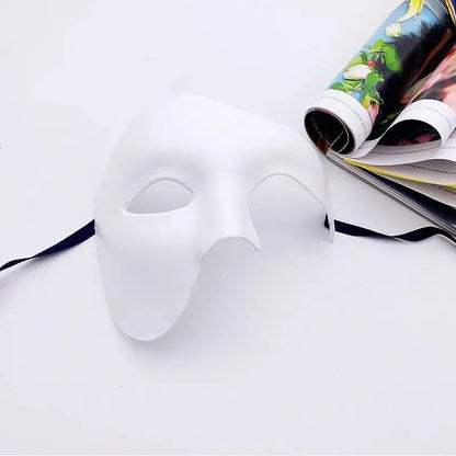 Halloween Costume Party Masquerade Male Masquerade Half Face Adult Phantom Of The Opera Retro Prince One-eyed Mask