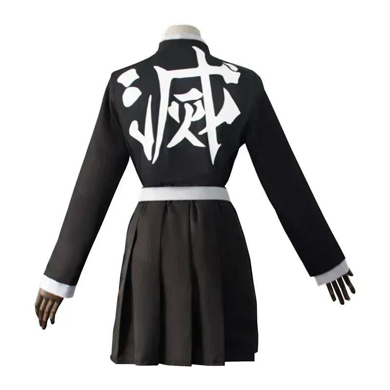 Anime Kanroji Mitsuri Cosplay Costume Kimono Haori Dress Wig Clothes Halloween Costume for Adult Children