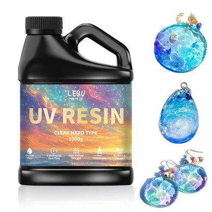 500g/1000g UV Epoxy Resin Glue High Clarity Fast Drying Adhesive High Hardness DIY Supplies For Resin Glue Jewelry Making