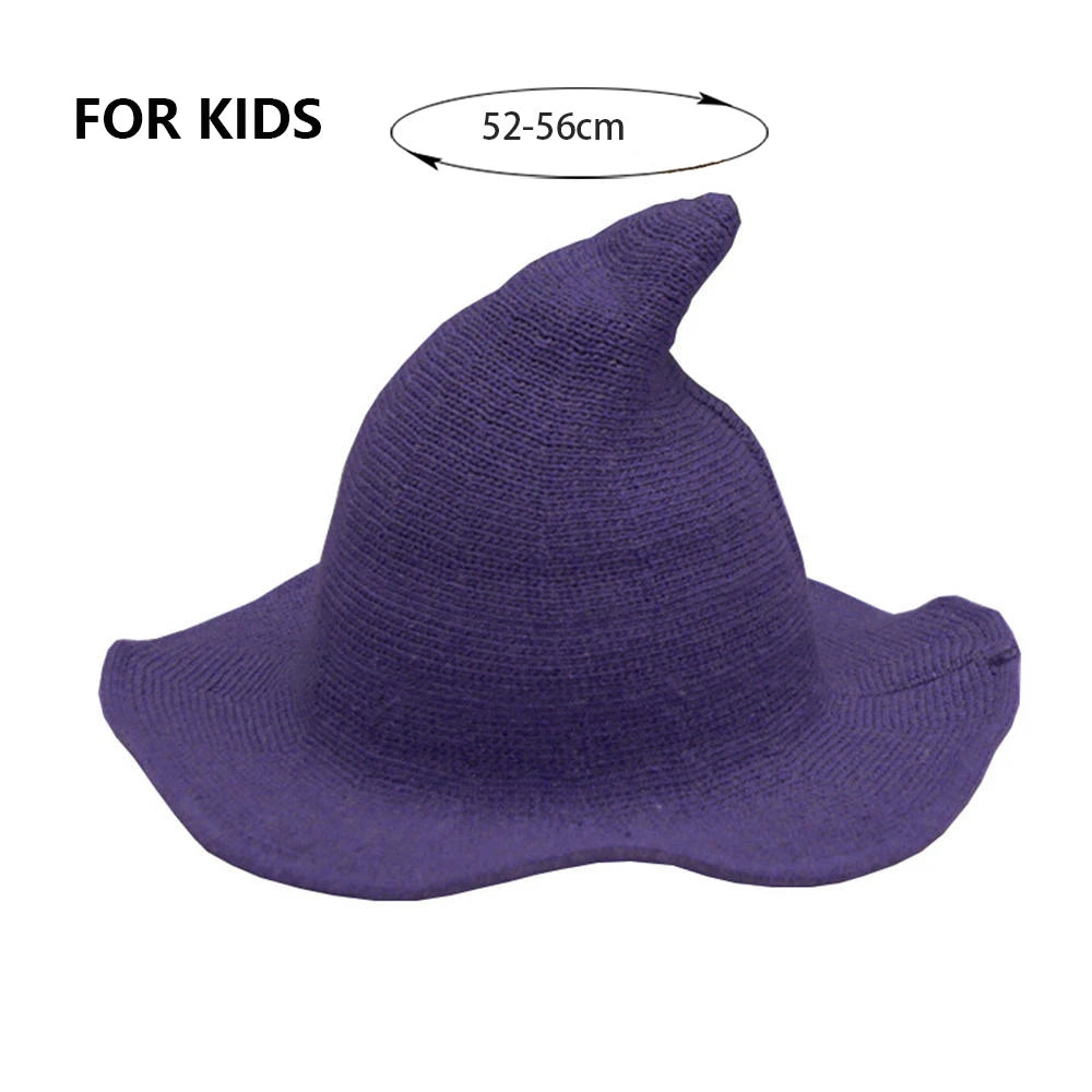 New Modern Knit Wool Wizard Hat Cap For Halloween Party Costume Halloween Witch Hat Festival Party Hat Halloween Party Hat 2023