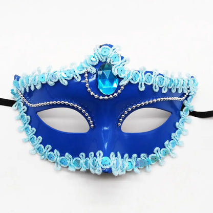 Dance Party Diamond Venetian Mask Feather Flower Wedding Carnival Performance Costume Sexy Lady Mask Masquerade Christmas 2026