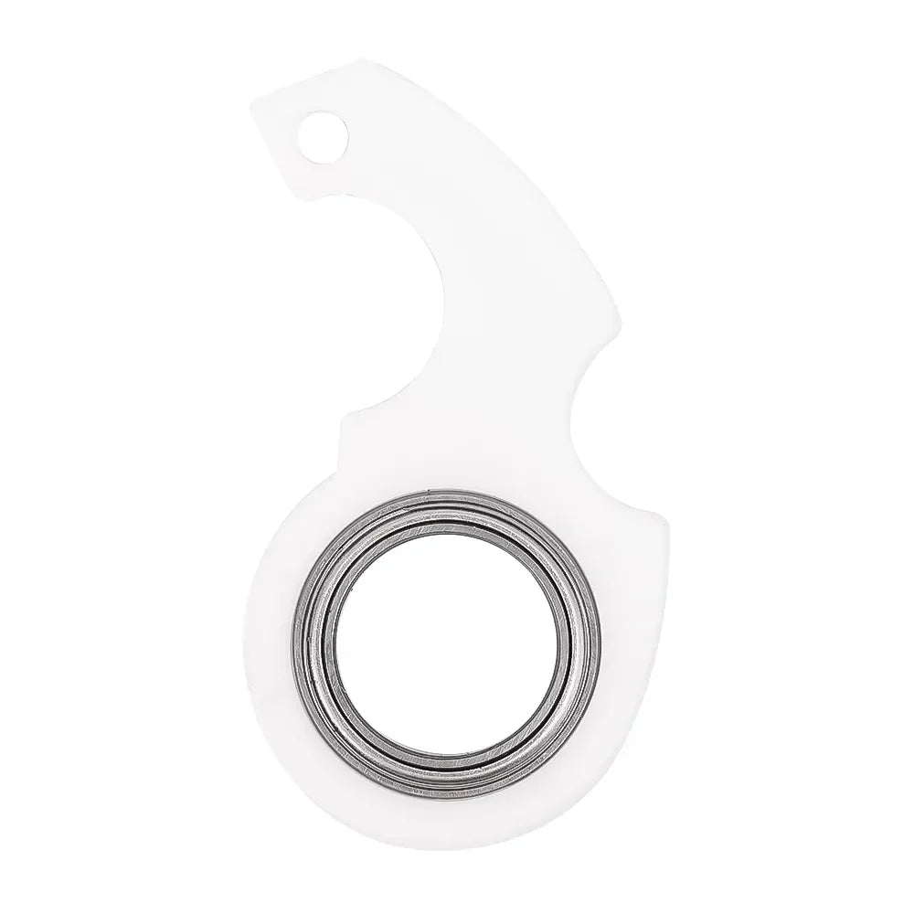 Creative Luminous Keychain Spinner Stress Toy Keychain Metal Toy Kid Fingertip Spinning Keyring  Relieve Anxiety Party Gift