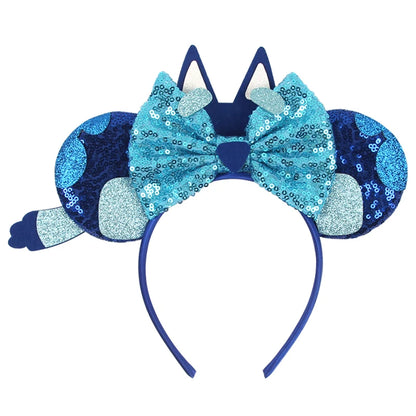 2023 Mouse Ears Headband For Kids Adult Halloween Spider Sequins Bow Hairband Festival Party Cospaly DIY Hair Accessories