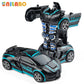 Transformable Robot Sports Car Toys, No Batteries, Educational Kids Gift, Colorful Model Vehicle for Play Learning