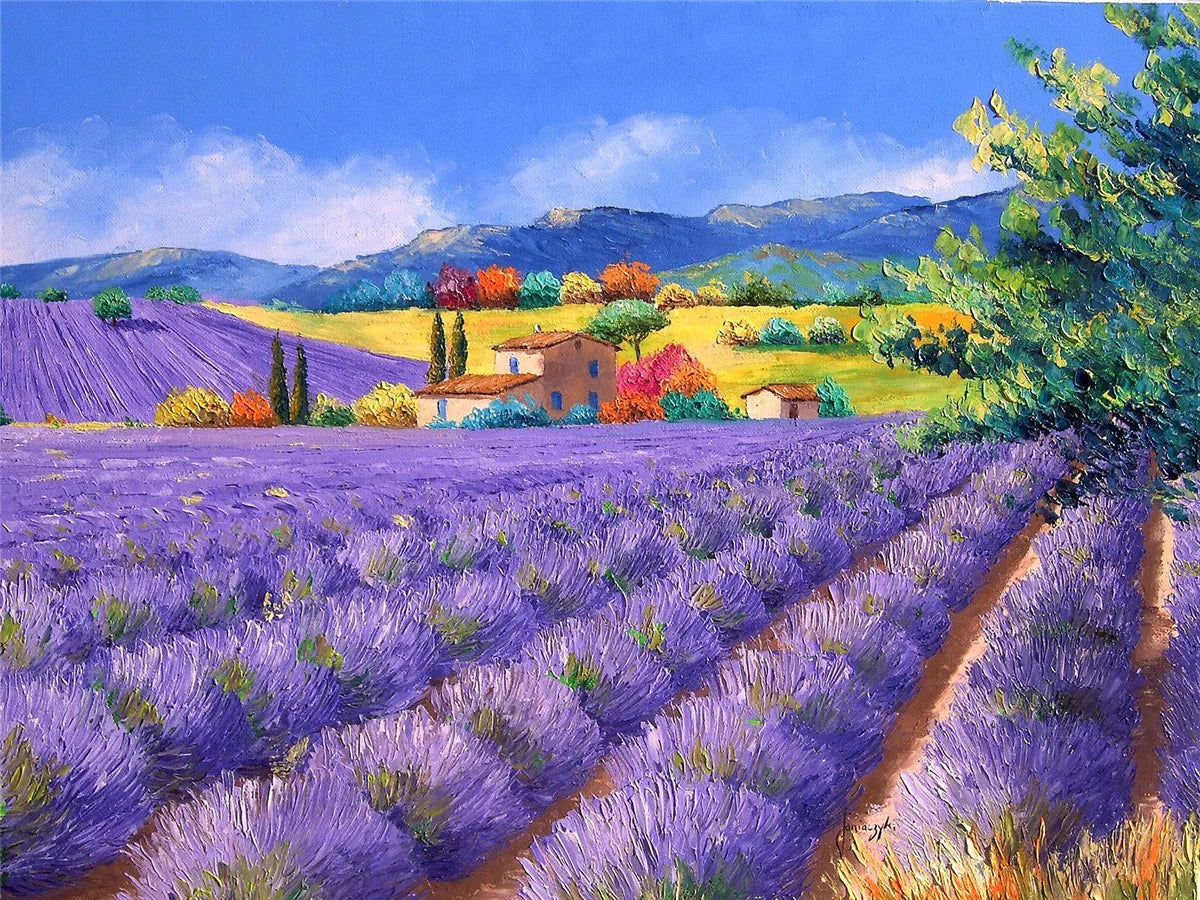 1 Box 500 Pieces 46*28cm Jigsaw Puzzles 500 Pieces Cardboard Picture Landscape Oil Painting Art Puzzles Family Games
