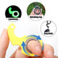 Creative Luminous Keychain Spinner Stress Toy Keychain Metal Toy Kid Fingertip Spinning Keyring  Relieve Anxiety Party Gift