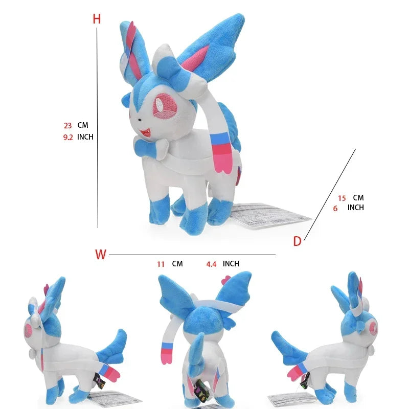 Leafeon Vaporeon Glaceon Sylveon Espeon Umbreon Vaporeon Sylveon Plush Toy Stuffed Animal Collectible Soft Plushies Cartoon Doll