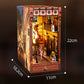 DIY Book Nook Kit Miniature Doll House With Furniture 3D Puzzle Model Building Wooden Bookshelf Bookend Toy Adults Birthday Gift