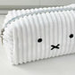 Kawaii Miffy Striped Large Capacity Student Stationery Storage Bag Portable Miffy Cosmetic Bag Makeup Storage Bag Birthday Gifts