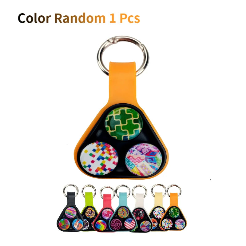 New Hand Spinner Series Elastic  Magnet Toy Colorful Decompression Fidget Spinner Toys for Adults Kids Christmas Gifts
