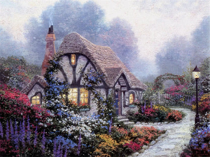 1 Box 500 Pieces 46*28cm Jigsaw Puzzles 500 Pieces Cardboard Picture Landscape Oil Painting Art Puzzles Family Games