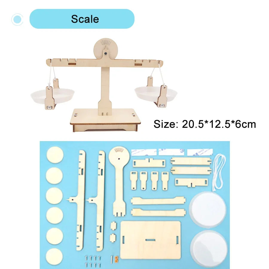 DIY Science Kit Educational STEM Kits Car Dinosaur Model Technologia Experimental Tool Wood Puzzle Games School Supply