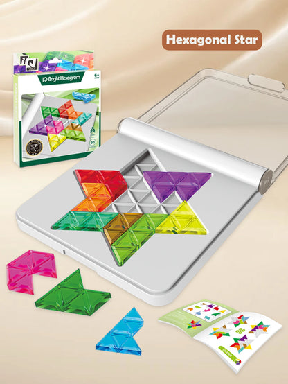 Puzzle Toys. Logical Thinking Training Fun Tabletop Games Multiple Shapes Colors, Advanced Level Gifts for Boys and Girls