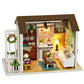 DIY Miniature Dollhouse Kit Assemble Puzzle 3D Wooden House Room Craft With Furniture LED Lights For Friends Birthday Gift Toys