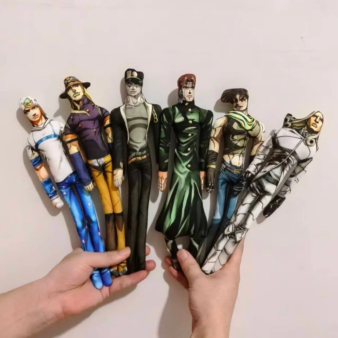28cmJoJo Jotaro Kujo Joseph Joestar Gyro Zeppeli Johnny Joestar Stuffed Doll Abstract Wire Skeleton Cosplay Fans Collection Gift