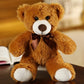 Teddy Bear Stuffed Animal Plushie, Light Brown Stuffed Teddy Bear Toys, Soft Plushies Gift for Baby Shower, Room Decorations