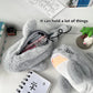 1PC Large Capacity Pen Pouch Stationery Storage Box Cute Plush Ocean Shark Pencil Case Portable Cosmetic Bag School Office Supplies