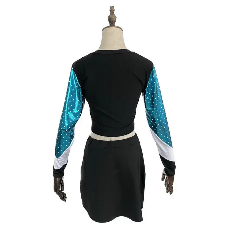 Maddy Euphoria Cheerleader Uniform Dress Maddy Perez Outfit Cosplay Costume School Girls Women Musical Sports Team Suit