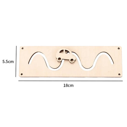 DIY Busy Board Montessori Hot  Air Dalloon Carriage Door Educational Toy Wood Chip Graphic Pairing Wooden Part For Childre Gifts
