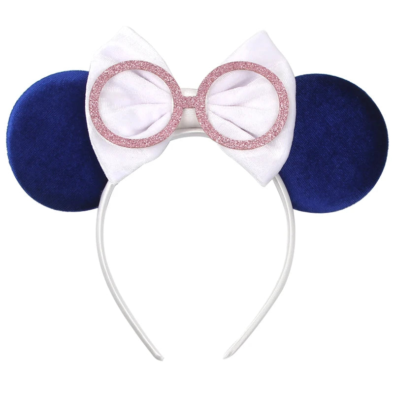 2024 Halloween Mouse Ears Headband Sequins Bow Hairband For Women Featival Party DIY Hair Accessories Boutique