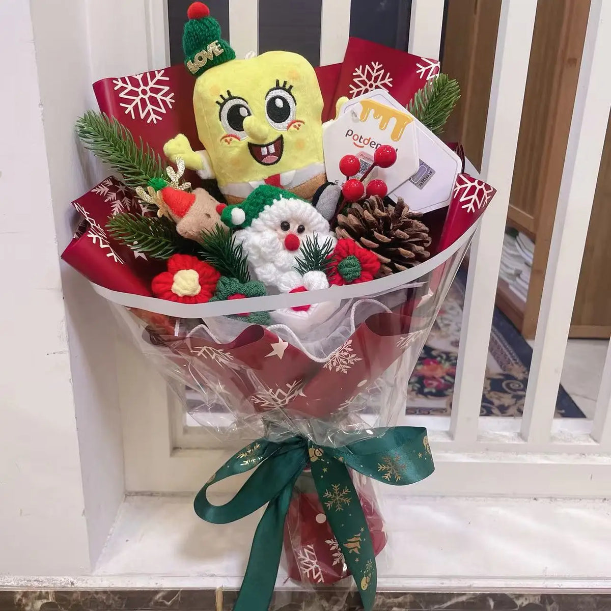 Genuine Stitch Micky Minions Pikachu Plush Dolls Anime Cartoon Cosplay Christmas Halloween Styles Creative Handmade Bouquets