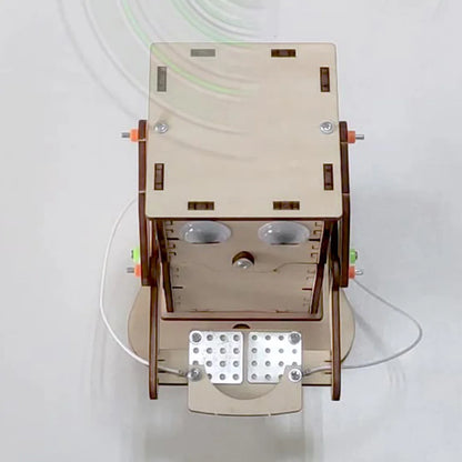 DIY Robot Eating Coin Wood Model Teaching Learning Stem Project Kit for Science Experiment Education Toy Wooden Assemble Kit