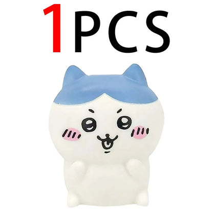 Cute Chikawa Kawaii Bedroom Desktop Decoration Hachiware Usagi Cartoon Vinyl Doll Night Light Luminous Toy Surprise Girl Gifts