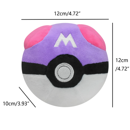 Master Ball Great Ball Ultra Ball Poké Ball Plush Toys Soft Stuffed Animals Cartoon Backpack Pendant Decoration Toy Birthday