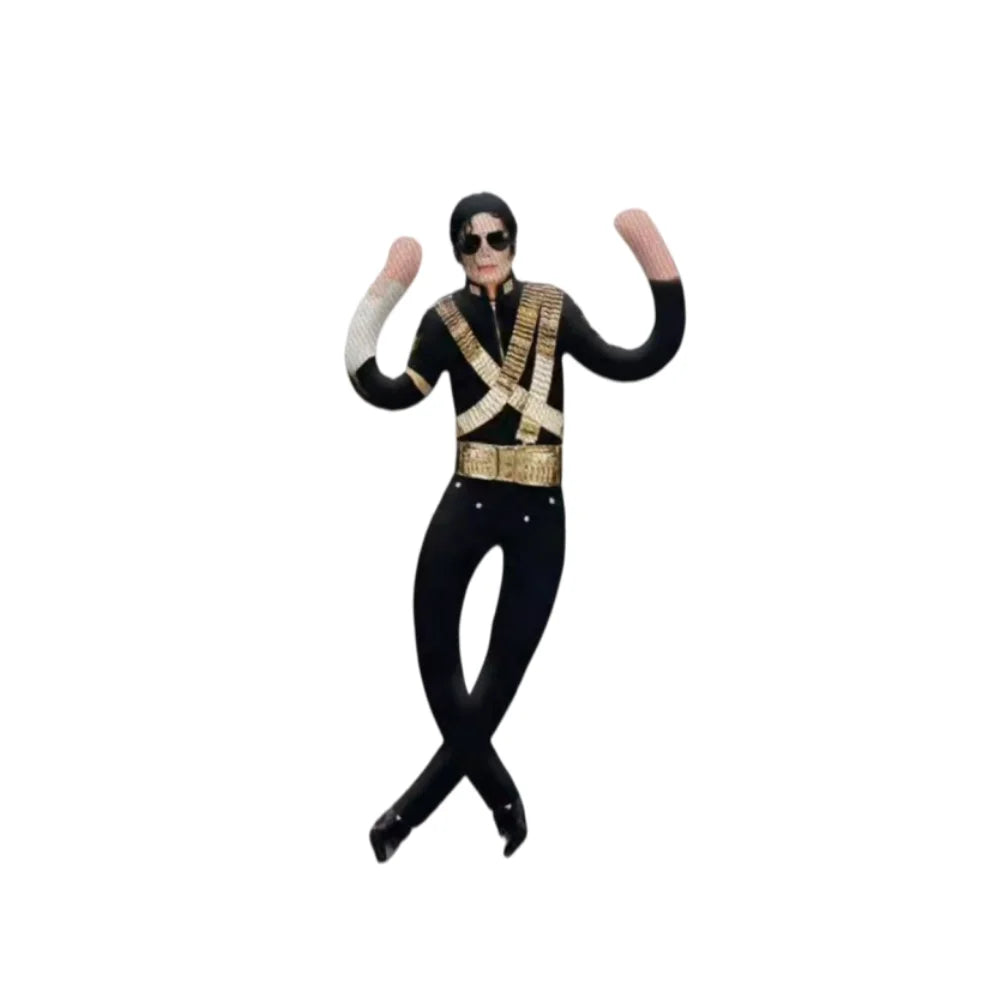 Michael Jackson Plush Stuffed Cosplay Doll, Abstract Movable Figure for Home Decor, Collectible Ornament & Creative Present for