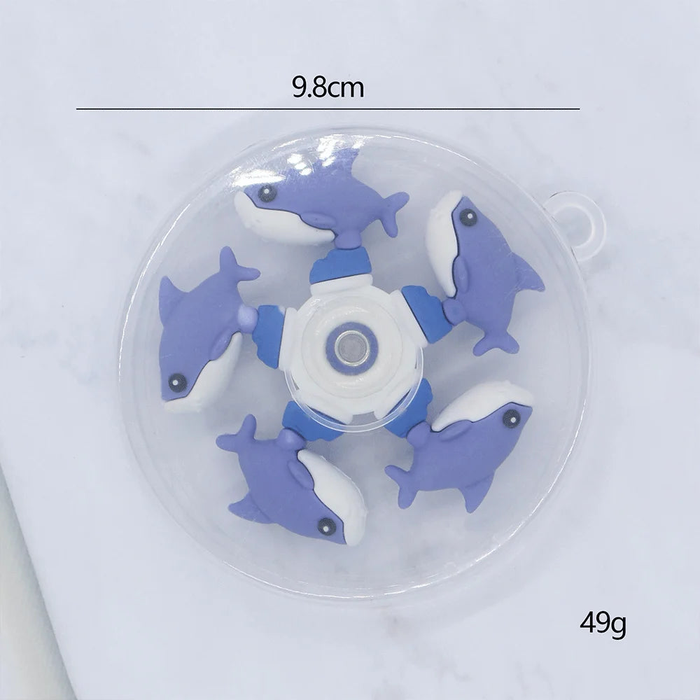 Italian Brainrot Tung Deformed Fidget Spinner Chain Toy Antistress Hand Spinner Vent Toy Adult Stress Relief Fidget Sensory Gyro