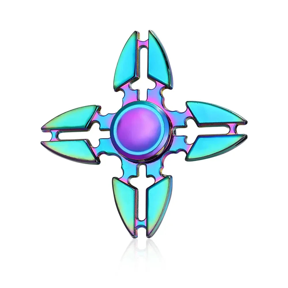 Metal Rainbow Fidget Spinner Colorful EDC Hand Spinner Anti-Anxiety Toy for Children Adult Relieves Stress Finger Spinner Gifts