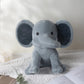 25cm/9.84in Soft Elephant Plush Stuffed Animal - Cute Fluffy Colorful Plush Toy (Multiple Colors: Pink/Blue/Purple/Rainbow) - Id