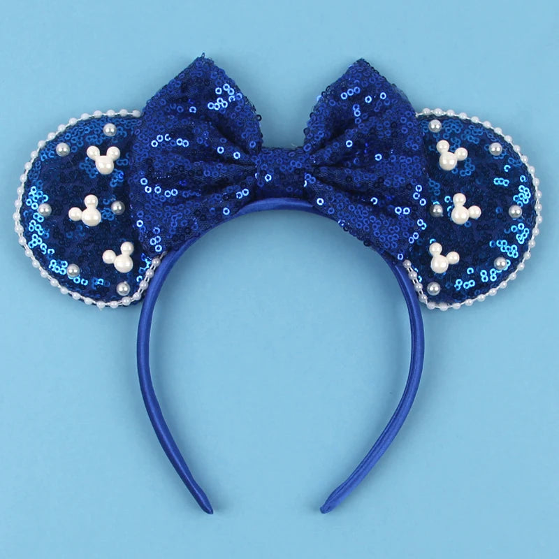 New Trendy Mouse Ears Headband 3.3"Velvet For Girls Soft Bow Hairband Halloween Festival Party Trip DIY Hair Accessories Gifts