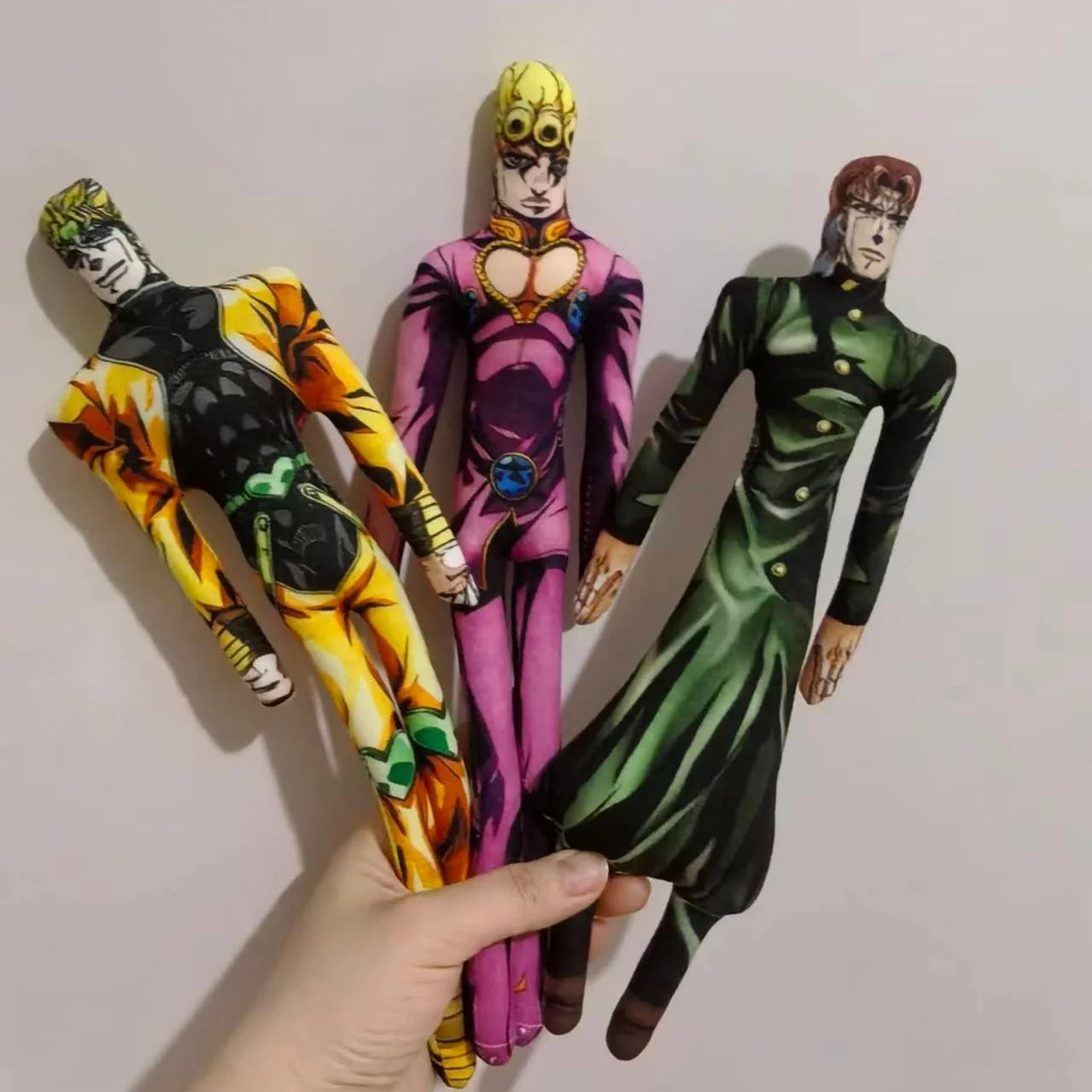 28cmJoJo Jotaro Kujo Joseph Joestar Gyro Zeppeli Johnny Joestar Stuffed Doll Abstract Wire Skeleton Cosplay Fans Collection Gift