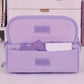 Large Capacity Pencil Case Organizer - Multi-Compartment Desktop Storage for School & Office Supplies ( Pink/Purple/Black)