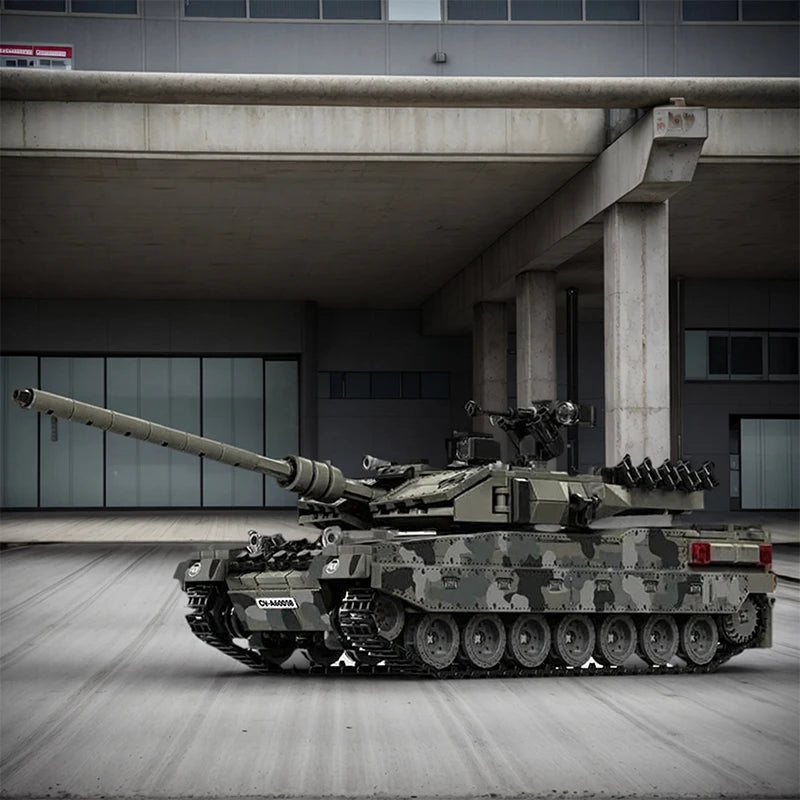 1007pcs Military Series Building Blocks Model War Leopard 2A7 Heavy Tank Bricks Sets WW2 Creative Toys Adult Gifts Room Decor