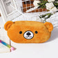 1 PCS 20CM Kawaii Cartoon Animals Plush Pouch Pencil Case Bag Key Chain Coin Purse Wallet Case Pouch Bag School Supplies Gift