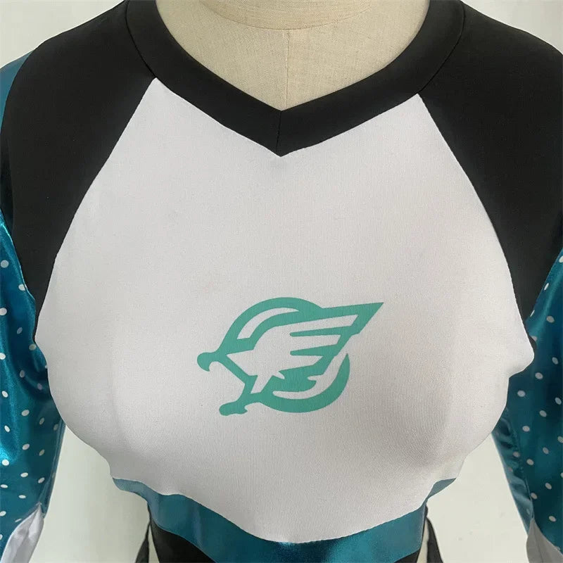 Maddy Euphoria Cheerleader Uniform Dress Maddy Perez Outfit Cosplay Costume School Girls Women Musical Sports Team Suit
